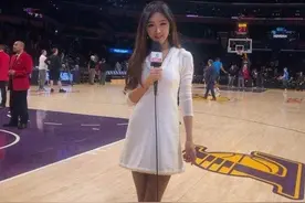 NBA美女主播周玲安：身材堪比卡戴珊，如今嫁美国50岁富豪图片