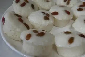 一碗大米，半斤牛奶，教你做最好吃的大米糕，松软香甜健康无添加图片