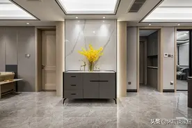 杭州太太布置的新家，入户看到玄关，我就知道她家“稳了”图片