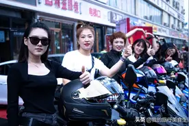 太原7号站台烤肉开业，女骑豪车齐助阵，市民纷纷点赞图片