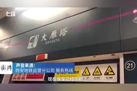 西安地铁运营分公司：地铁拖拽事件涉事保安已停职图片