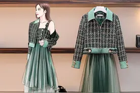 七夕约会怎么穿洋气！瞧瞧这“小香风套装”配高跟鞋，靓丽又迷人图片