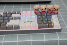 百元性价比最高的机械键盘，微星GK50Z PIXEL 60度灰，红轴键盘体验图片
