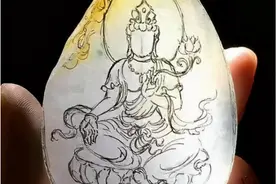 西方三圣之——翡翠大势至菩萨寓意介绍图片