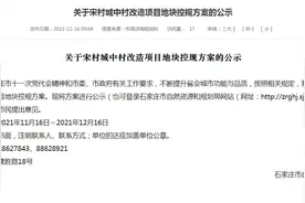 终于等到！宋村地块控规方案公示！增加418亩住宅地 打通谈固大街图片