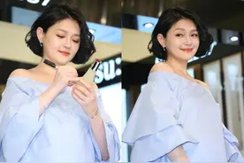 大s婚后生活真幸福，被汪小菲养得白白胖胖，荷叶边都遮不住肉肉图片