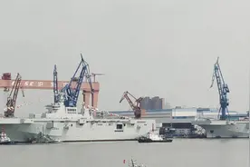 人民海军71岁生日前075两栖攻击舰“脱单”，向海图强脚步加速！图片