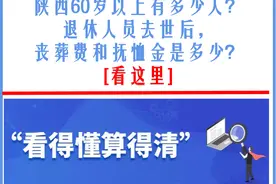 陕西60岁以上有多少人？退休人员去世后，丧葬费和抚恤金是多少？图片