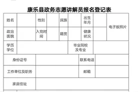 康乐县政务讲解员志愿者招募公告图片