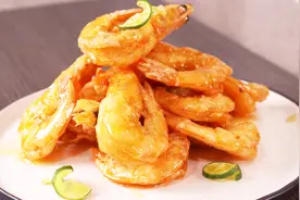 饭店厨师教做青柠酥皮虾，酥脆爽口不油腻，超好吃！视频封面