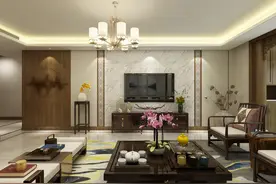 【大业美家】龙湖九里晴川256平新中式风格效果图图片