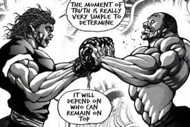 刃牙：勇次郎跟奥利巴第一次相遇，要是真打起来，谁能站到最后？图片