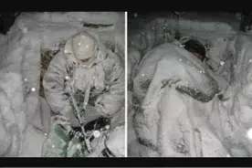 印军处境凄惨，前线物资匮乏，士兵露宿雪坑，睡袋已使用14年图片