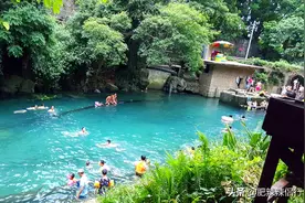 南宁周边天然恒温泉水湖，灵水下游冬暖夏凉，夏日免费泳池狂野吧图片