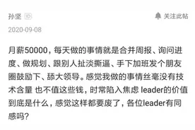 某程序员leader吐槽自己每天扯淡划水，月薪五万，非常焦虑图片