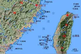 台湾海峡地形图欣赏图片
