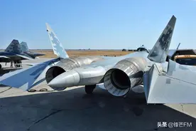 工艺最好的侧卫？苏57机身铆钉密布，发动机无任何隐身处理图片