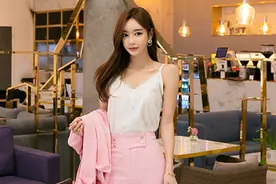 孙允珠曼哈顿小资火烈鸟粉透帅西装图片