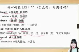考研英语核心词汇List 77（英一英二通用）图片