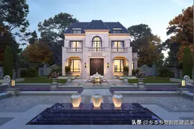 农村三层法式别墅设计，如宫殿般华丽，这才是理想中的豪宅图片