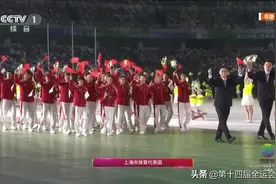 十四运会开幕式 |上海市体育代表团入场图片