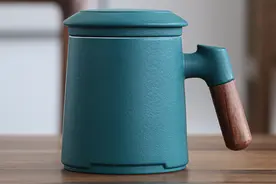 茶杯陶瓷马克杯定制办公室大容量带盖过滤茶水分离泡茶喝水杯图片