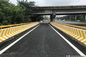 ​翠柏大道三官楼立交桥维修整治工作完成 今后过桥车辆限高3米图片