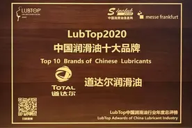 实至名归！道达尔再次获得“中国润滑油十大品牌”殊荣图片