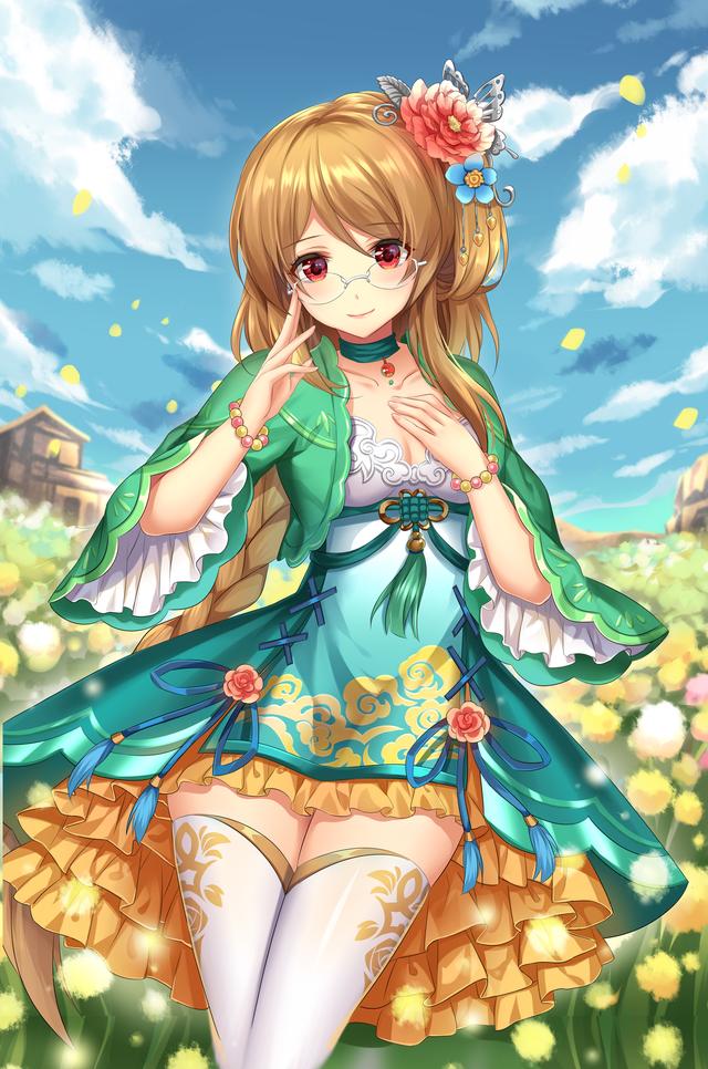 唯美国漫风格《三国罗曼史》游戏卡牌高清原画 女性版三国人物欣赏