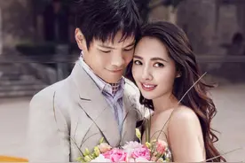 郭碧婷有颜有身材，花朵婚纱都轻松hold住，向佐太有福了图片