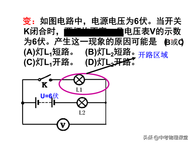 初三物理电学难点——电路故障分析讲解及练习含答案
