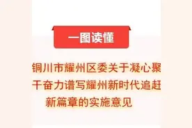 一图读懂中共铜川市耀州区委关于凝心聚力埋头苦干奋力谱写耀州新时代追赶超越新篇章的实施意见图片