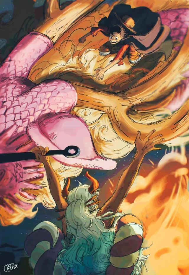 海贼王1027话细节伏笔分析：大口真神如何救世？烬的真面目是？