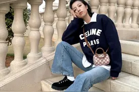 除了老爹鞋，你还差一款老爹牛仔裤，适合微胖女生图片