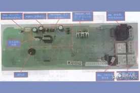 海尔滚筒洗衣机电控板电源电路原理与检修图片
