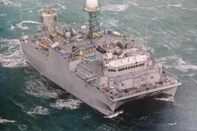 我国近海“魅影”，美军监视船离我军三亚基地很近！刺探水文资料图片