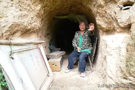 6旬大叔喜欢“野居”，2个月挖成1室2厅“洞府”，看是啥样图片