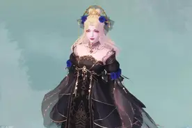 高悬夜空的明月，正值花期的蓝色妖姬，便是属于情人节的浪漫图片