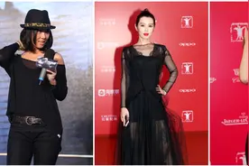 余男这身材年轻人都罕见，无袖薄纱裙优雅大气，肌肉线条也太抢镜图片