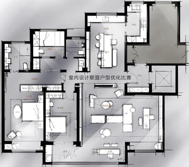 一个户型，两百个设计师，几百个方案，业主：真是太难选了