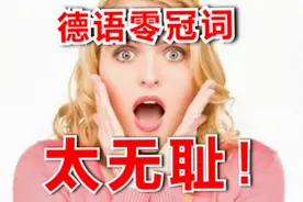 有一种无耻叫作德语零冠词图片