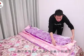 手把手教你快速套被子方法，只需30秒就能轻松搞定，学会受用一生