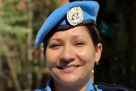 尼泊尔驻刚果（金）警官荣获“年度联合国女警官”称号图片
