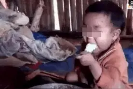 5岁孩子独自生活，吃了半个月没菜自煮饭，他可怜愿望让人落泪图片