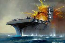 二战中的列克星敦号：从受到攻击到葬身海底，它到底经历了什么？图片