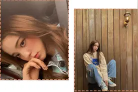 染发即换头？欧阳娜娜万年“黑长直”，终于舍得换掉了…图片