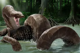 史上最大的蛇：长约14米，喜欢以狗为食，一个月吃5只图片