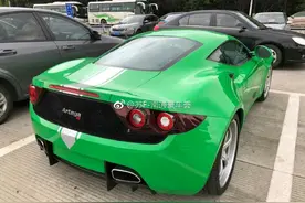 南通车管所实拍德国小众超跑Artega GT，车尾酷似法拉利图片