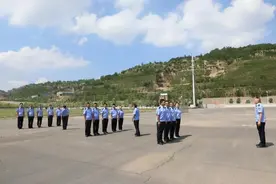 离石法院司法警察实战化训练成效显著图片