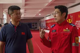 山西天龙救援队首个公益支持训练基地在山西虹安科技有限公司挂牌图片